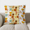 Axyaa Autumn Animals Bears & Foxes Printed Pillow Cover