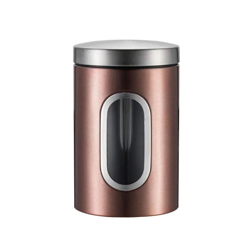 Axyaa Stainless Steel Sealed Storage Jar for Kitchen Supplies