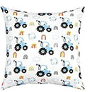Axyaa White Plush Cushion Cover for Sofa Bedroom Living Room Decor