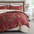 Axyaa Boho Paisley Medallion Duvet Cover Set Vintage Damask Bohemian Bedding