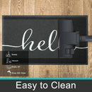 Axyaa Non-Slip Welcome Mat Dirt Resistant Absorbent Outdoor Kitchen Rug