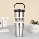 Axyaa Stainless Steel Insulated Bottle with Handle Large Capacity Double Wall Thermos