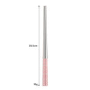 Axyaa Stainless Steel & Wooden Chopsticks Dinnerware Set