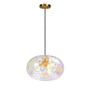 Axyaa Water Ripple Glass LED Pendant Lights for Modern Decor
