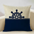 Axyaa Marine Cotton Fish Cushion Cover 45x45CM Square Home Decor Pillow Case