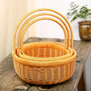 Axyaa Handwoven Bread Storage Basket: 9 Styles, Multi-functional Organizer & Fruit Tray