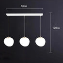 Axyaa White Glass LED Chandelier for Living Room, Staircase & Bar