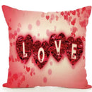 Axyaa Cartoon Couple Linen Pillowcase: Cute Room Decor & Valentine's Day Gift