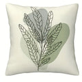 Axyaa Geometric Leaf Pattern Pillowcase: Minimalist Bohemian Decor, Soft and Stylish Sofa Cushion Cover