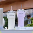 Axyaa Stainless Steel Insulation Cup with Straw for Hot and Cold Drinks