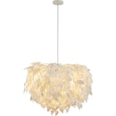 Axyaa Nordic Leaf Pendant Light: Minimalist Designer Feather Lamp for Bedroom, Living Room, or Clothing Store