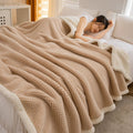 Axyaa Luxury Velvet Blanket, Double-Sided Plush Bed Cover, Warm & Thick Bedspread