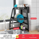 Axyaa Corner Storage Shelves & Sink Organizer - Kitchen Accessories