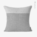 Axyaa Nordic Light Luxury Silver Grey Sofa Pillow with Woven Stitching