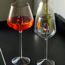 Axyaa 3D Pink Glass Rose Wine Glasses Cup Set - Lovely Household Gift