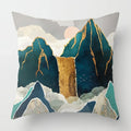 Axyaa Nordic Moon Metal Painting Pillowcase for Home Sofa Decor - 40*40 & 60*60