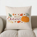 Axyaa Autumn Pumpkin & Leaf Throw Pillow - Sofa Bedroom Car Cushion Cover