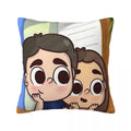 Axyaa Square Pillowcase Comfort Cushion Cover Polyester Throw Pillow for Home Sofa