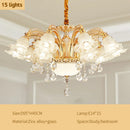 Axyaa Nordic Crystal Chandelier Modern Luxury Ceiling Light for Living Room Lobby