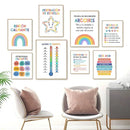 Axyaa Calm Corner Canvas Prints - Educational Classroom Wall Art for Home & School