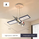 Nordic Space Satellite Astronaut Chandelier LED Pendant Light for Children's Room.