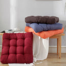 Axyaa Red Christmas Floor Seat Cushion - Large Square Tatami Pillow Mats
