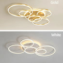 Axyaa LED Ceiling Light Chandelier for Home Decor - Round Living Room, Bedroom, Study Lighting