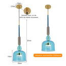 Axyaa Nordic Glass Pendant Chandelier Ceiling Lamp for Home Decor Luxurious Lighting