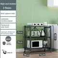 Axyaa Multi-layer Folding Storage Rack with Wheels