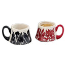 Axyaa Retro Orchid Ceramic Cups: Luxury Home Office Tea & Coffee Cup