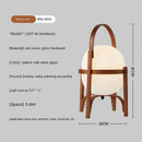 Axyaa Modern Japanese Wood Art LED Table Lamp for Bedroom and Living Room