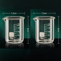 Axyaa Glass Measuring Cup Set - Clear, Durable with Heat-resisting Scale - 2PCS