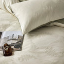 Axyaa Jacquard Cotton Bedding Set King Queen Size Duvet Cover Pillowcase Cozy Soft