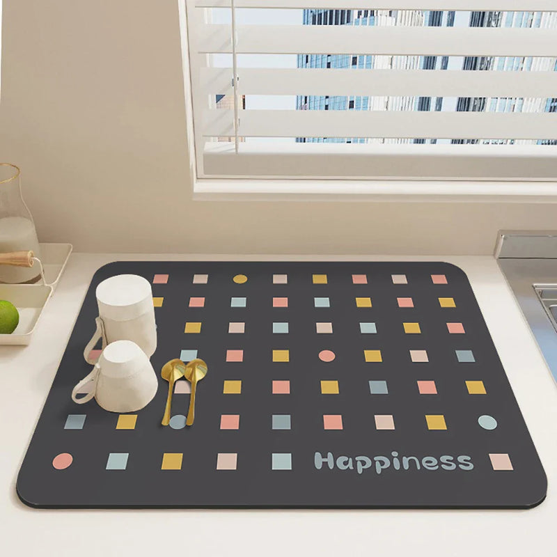 Axyaa Diatomite Drying Mat for Kitchen Sink & Bathroom Counter