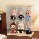 Axyaa Acrylic Doll Display Cabinet: Large Capacity Dustproof Organizer & Desktop Storage Solution