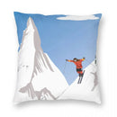 Axyaa Ski Resort Pattern Pillowcase - Home & Car Decor Square Cover