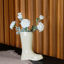 Axyaa Ceramic Boot Vase for Hydroponic Flower Arrangement and Home Decoration