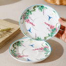 Axyaa Ceramic Flower Vine Coffee Cup Set