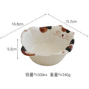 Axyaa Cartoon Cat Ceramic Tableware Set
