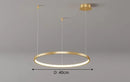 Axyaa LED Ring Chandelier for Dining and Living Room Lighting