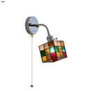 Axyaa Flexible Arm LED Wall Light Colorful Glass Bedside Sconce