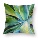 Axyaa Green Plant Cushion Cover for Home Decor