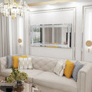 Axyaa Sparkly Crystal Wall Mounted Dressing Mirror for Home/Hotel