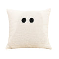 Pumpkin White Pillowcase for Halloween Decor by Axyaa