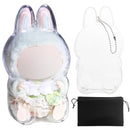 Axyaa Clear Plastic Doll Display Box, Hanging Storage Organizer for Figure Protection