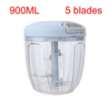 Axyaa Garlic Chopper & Press in Black Stainless Steel - Manual Kitchen Tool