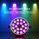 Axyaa RGBW LED Par Light 4IN1 DJ Party Lights with Remote Control