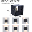 Axyaa LED Wall Lamp: Modern Waterproof Aluminum Outdoor Indoor Light, G9 Bulb.
