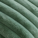 Axyaa Green Plush Faux Fur Nordic Cushion Cover 45x45cm Cozy Soft Romantic Home D��cor