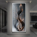 Axyaa Mountain Crystal Porcelain Craft LED Wall Lamp for Living Room